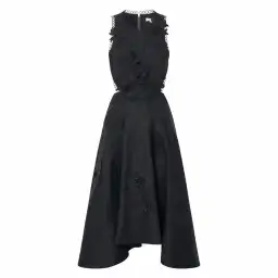 Oroton Lace Flower Midi Dress Black Size AU 6 for rent on The Volte - image 1