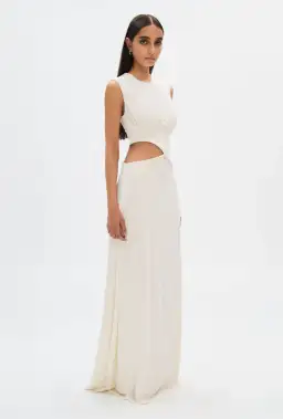 Misha Sierra Cupro Dress White Size 8/S for rent on The Volte - image 3