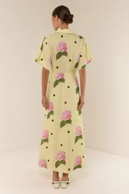 Palm Noosa Jasmine Dress Yellow Floral Size AU 12 for rent on The Volte - image 2
