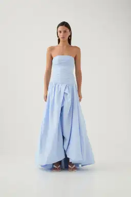 Aje Violette Bubble Hem Maxi in Pearl Blue Size 6 for rent on The Volte - image 1