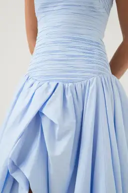 Aje Violette Bubble Hem Maxi in Pearl Blue Size 6 for rent on The Volte - image 4