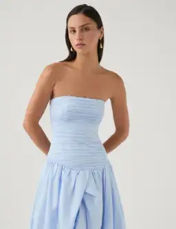 Aje Violette Bubble Hem Maxi in Pearl Blue Size 8 for rent on The Volte - image 2