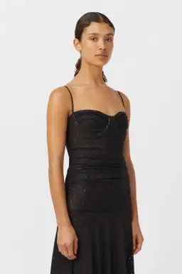 Camilla & Marc Camille Lace Maxi Dress Black Size 8 for rent on The Volte - image 3