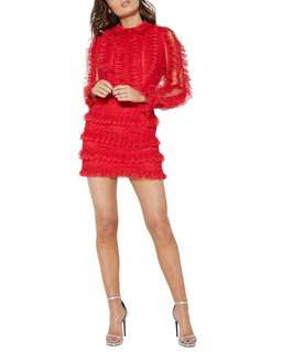 Mossman Majestic Mini Dress Red Size 8 for rent on The Volte - image 2
