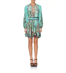 Camilla Millas Backyard Shirred Relaxed Short Dress Size S / AU 10 for rent on The Volte - image 1