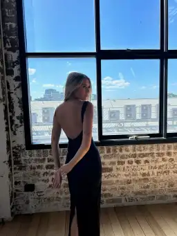 Madison Grace The Bianco Maxi Dress Black Size AU 8 for rent on The Volte - image 4