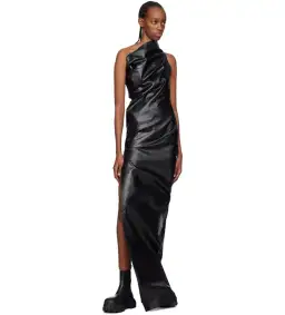 Rick Owens Black Athena Gown Black Size  8