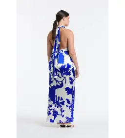 Sir The Label Esme Halter Midi Dress Merce Abstract Print Size 0 / AU 6 for rent on The Volte - image 3