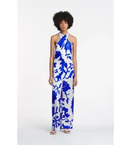 Sir The Label Esme Halter Midi Dress Merce Abstract Print Size 0 / AU 6 for rent on The Volte - image 1