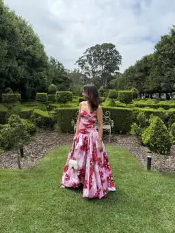 AJE Behold Maxi Dress Pink Boldy Blooming Size  8 for rent on The Volte - image 2