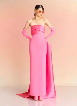 Solace London The Kinsley Maxi Dress Pink Size 8 for rent on The Volte - image 1