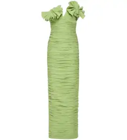 Rachel Gilbert Jensen Gown Pistachio Size 10 for rent on The Volte - image 3