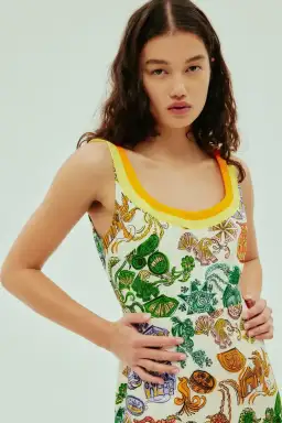 Alemias Fiesta Mini Dress Print Size 12 for rent on The Volte - image 2