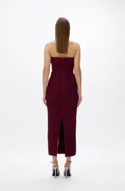 Rachel Gilbert - Jensen Midi in Merlot - Size 12 for rent on The Volte - image 1