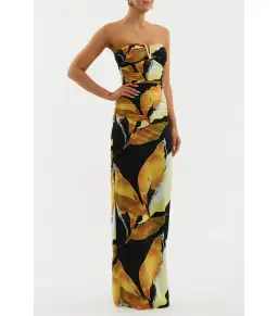 Rebecca Vallance Paradise of Petals Gown Print Size AU 10   for rent on The Volte - image 2