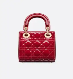 Dior Mini Lady Dior Bag Cherry Red  for rent on The Volte - image 4