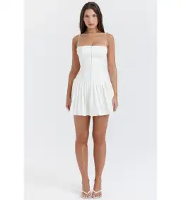 House of CB Marcy Mini Dress Size White S/Au 8  for rent on The Volte - image 1