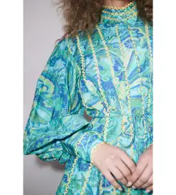 Alemais Ceto Mini Dress Green Size 14 for rent on The Volte - image 2