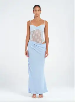 Benni Akio Maxi Dress Blue Size 8 for rent on The Volte - image 1