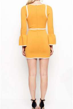 Alice McCall I'm Here Dress Turmeric Yellow Size 10