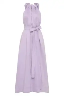 Aje Mariel Trapeze Midi Dress Lilac Size 14 for rent on The Volte - image 2