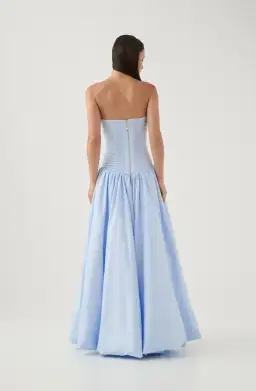 Aje Violette Bubble Hem Maxi Blue Size AU 8 for rent on The Volte - image 6