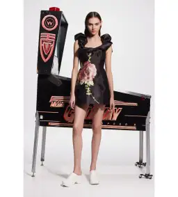 ALÉMAIS Regent Noir Mini Dress size 14 for rent on The Volte - image 1