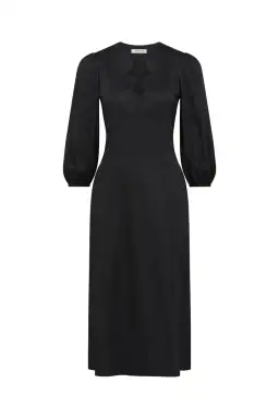Perri Cutten Eloise Midi Dress Black Size AU 12 for rent on The Volte - image 5