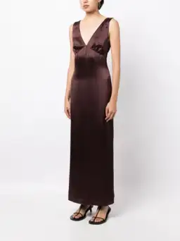 Anna Quan Isabelle Dress Brown Size 10  for rent on The Volte - image 1