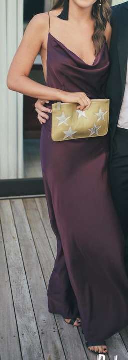 One Fell Swoop Monica Maxi Dress Burgundy Size 8 for rent on The Volte - image 2