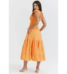House of CB Phedra Dress Apricot Size M / AU 10 for rent on The Volte - image 3