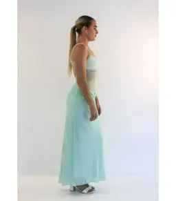 Benni Gabriel Maxi Dress Turquoise Sorbet Size AU 10 for rent on The Volte - image 2