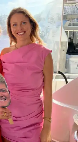 Paris Georgia Remmy Mini Dress in Barbie Pink Size 8 for rent on The Volte - image 4