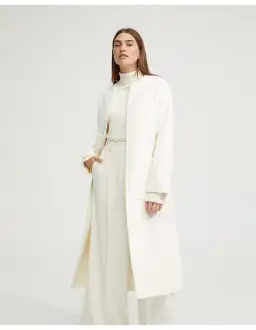 Oxford Sabine Wool Rich Unlined Coat White Size M / Size AU 12 for rent on The Volte - image 2