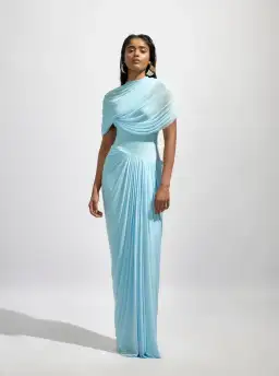 Deme by Gabriella Jasmine Gown Blue Size 8 for rent on The Volte - image 1