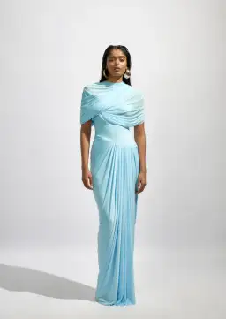 Deme by Gabriella Jasmine Gown Blue Size 8 for rent on The Volte - image 2