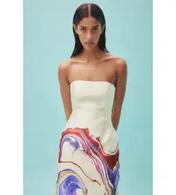 Alemais Luca Corset Midi Dress Multi Size AU 12 for rent on The Volte - image 4