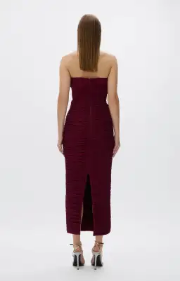 Rachel Gilbert Jensen Burgundy Dress Size AU 12 for rent on The Volte - image 2