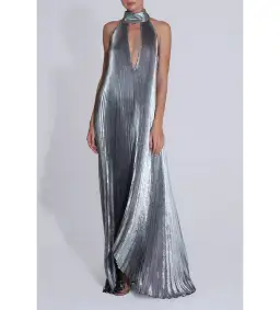 L'Idee  Opera Gown  Gunmetal Shimmer Opera Gown AU 12 for rent on The Volte - image 1