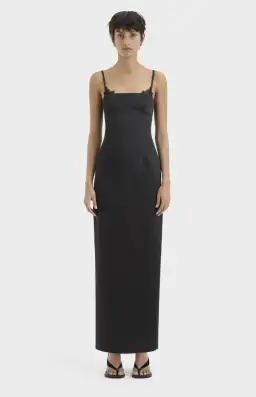 Sir The Label Poppy Column Gown Black Size 0 / Aus 6 for rent on The Volte - image 1