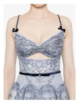 Zimmermann Crush Twist Front Mini Dress Print Size 4 / Aus 16 for rent on The Volte - image 5