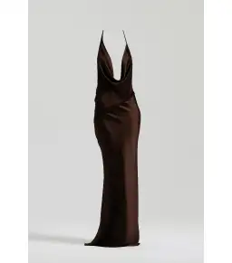 Natalie Rolt Gabi Gown in Espresso Size AU 8  for rent on The Volte - image 1