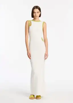 Sir The Label  Evangelina Cut Out Maxi Dress White Size 8