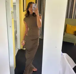 Benni Milo Mesh Maxi in Mushroom Size S/AU 8 for rent on The Volte - image 4