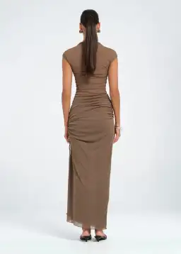 Benni Milo Mesh Maxi in Mushroom Size S/AU 8 for rent on The Volte - image 6