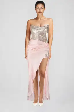Atoir Clara Maxi Gown in Vintage Pink Size AU 12 for rent on The Volte - image 3