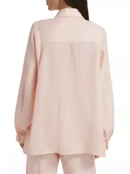 Zimmermann Crush Oversized Shirt in Pink Size 1 / AU 10 for rent on The Volte - image 3