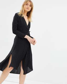 PFEIFFER Verona Wrap Dress Black Size 12 for rent on The Volte - image 3