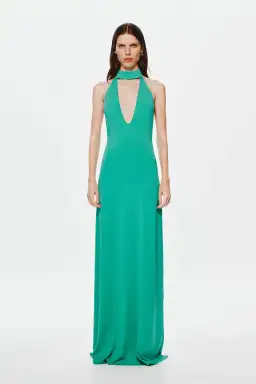 Misha Maybel Jersey Dress Green Size 12 for rent on The Volte - image 1