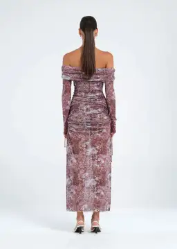 Benni Blaire Midi Dress Antique Fleur Size AU 8 for rent on The Volte - image 2